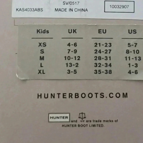 Hunter Snow Orange Leopard Boot Socks Children's Size Medium - Picture 5 of 5